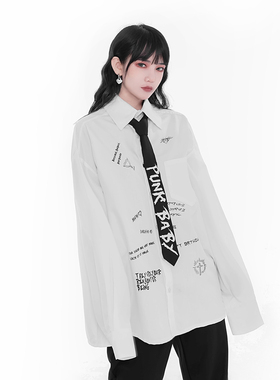 小雨萌酷自制朋克宝贝学院领带