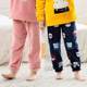 Girls coral velvet home pants