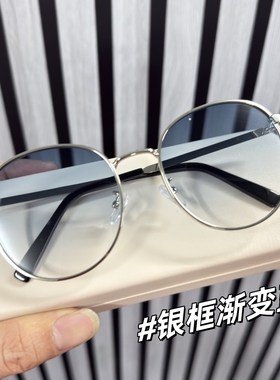 2025新款网红金丝圆框墨镜