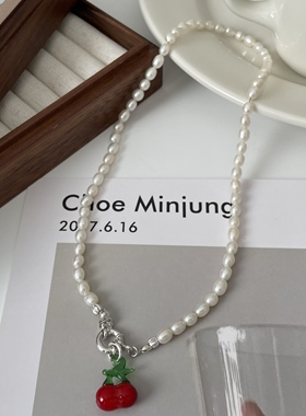 珍珠项链S925纯银珍珠女