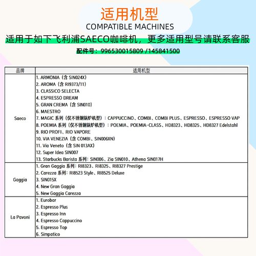 适用飞利浦SAECO咖啡机HD8323冲煮头密封圈配件8325/27半自动通用 - 图2