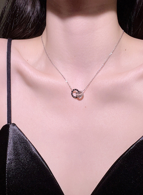 unbeaten简约小众设计钛钢项链女