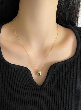 绿松石串珠锁骨链配饰