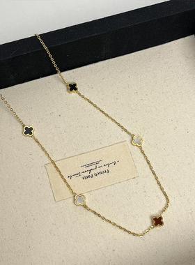 四叶草轻奢小众高级感锁骨链