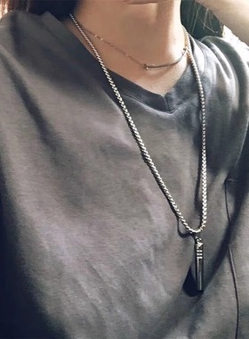 可吹响口哨项链男女吊坠钛钢