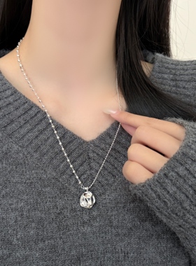 unbeaten2026新款肌理吊坠项链