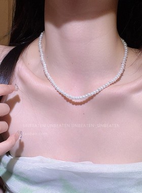 珍珠小众高级感项链女2023新款