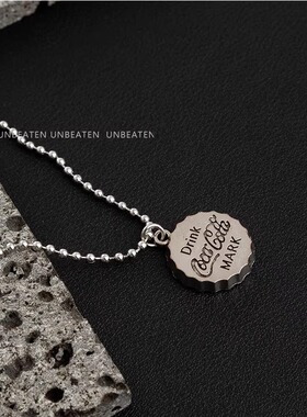 可乐瓶盖吊坠长款秋冬项链男女