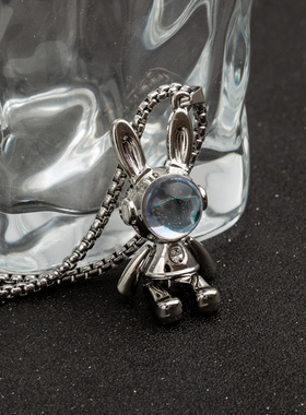 unbeaten太空兔子设计感项链男女