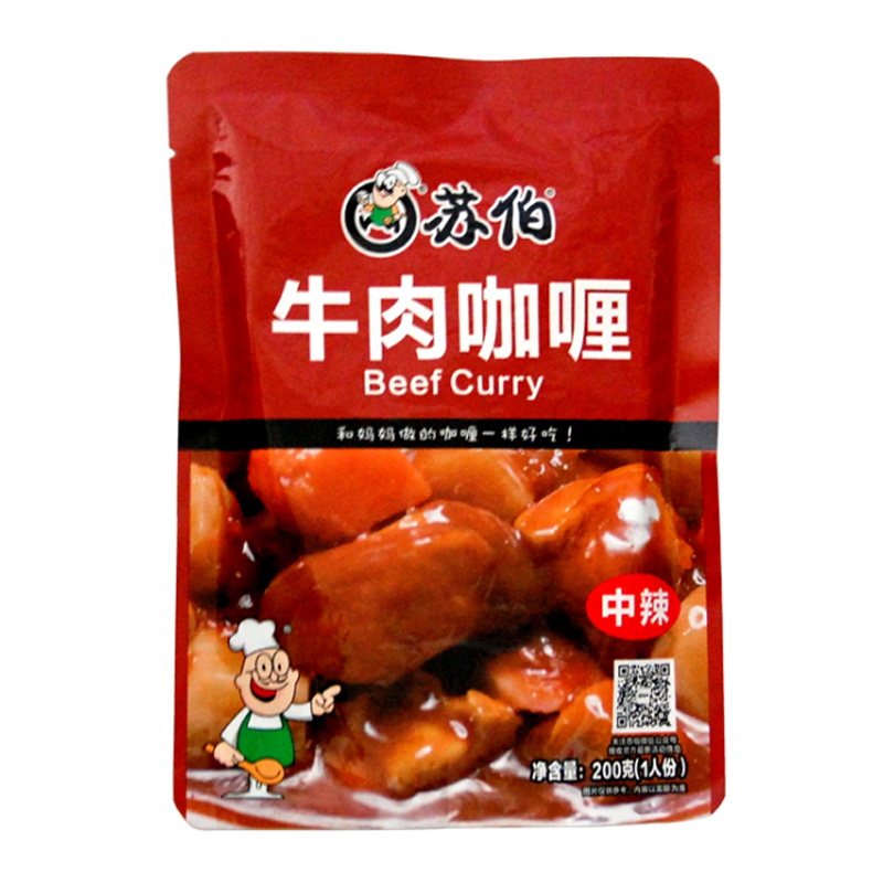 苏伯日式咖喱酱家用加热即食拌饭酱商用牛肉鸡肉速食盖浇饭料理包-图3