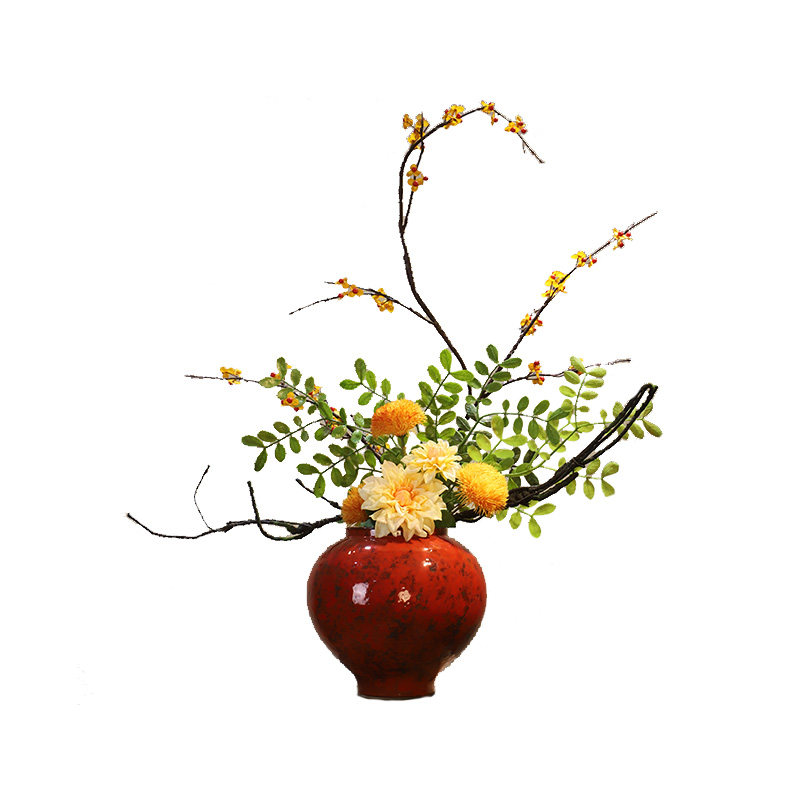 宋代禅意美学花瓶新中式家居花艺摆件民宿酒店玄关别墅高级装饰品,淘宝优惠券,粉丝福利购,淘宝优惠卷