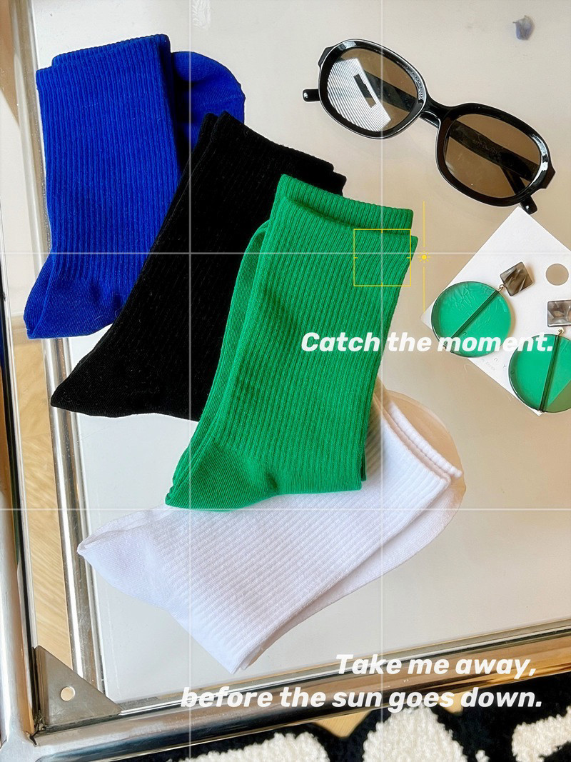 绿色也太适合夏天了吧！草绿果绿荧光绿黄薄荷绿牛油果绿色袜子,淘宝优惠券,粉丝福利购,淘宝优惠卷