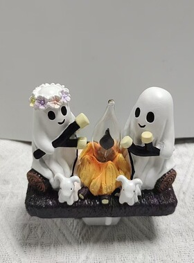 Ghost Campfire Flickering Nightligh万圣节幽灵小夜灯跨境装饰