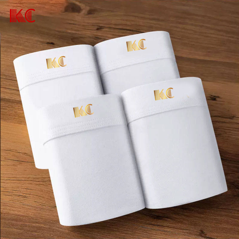 KC4条男士纯白内裤棉质平角内裤全棉短裤透气无染色棉内裤,淘宝优惠券,粉丝福利购,淘宝优惠卷