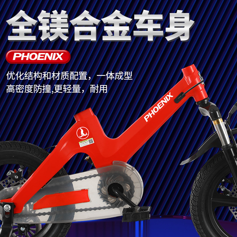 凤凰儿童自行车男孩2-3-4-6-7-10岁女孩宝宝脚踏单车小孩折叠童车,淘宝优惠券,粉丝福利购,淘宝优惠卷