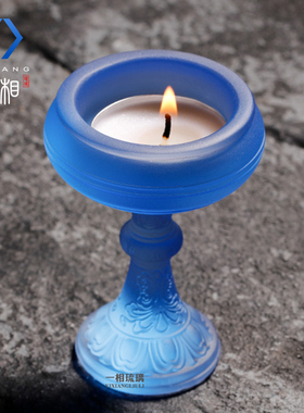 琉璃祥云香炉烛台工艺品