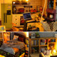Tianyu wooden literary style loft DIY handmade hut