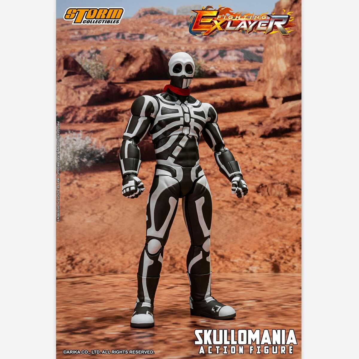 【预售】ST STORM TOYS 1/12 街机格斗领域EX Skullomania 骷髅侠 - 图1