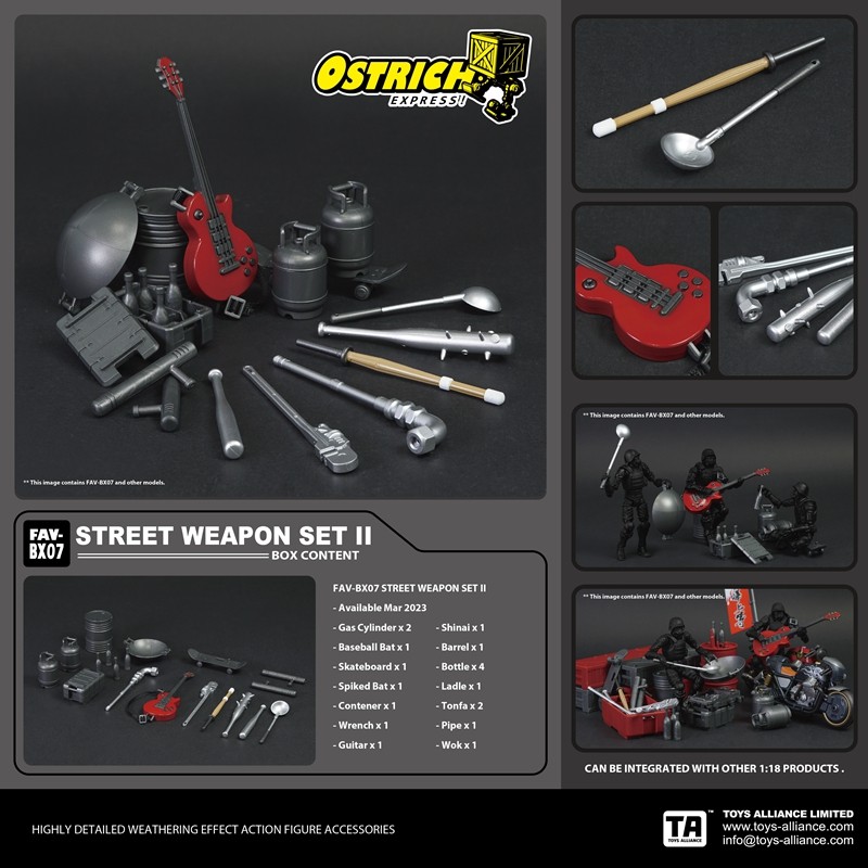 现货TA酸雨1/18 BX05赤焰咆哮 BX06闪电雷鸣 摩托 BX07街头武器II - 图3