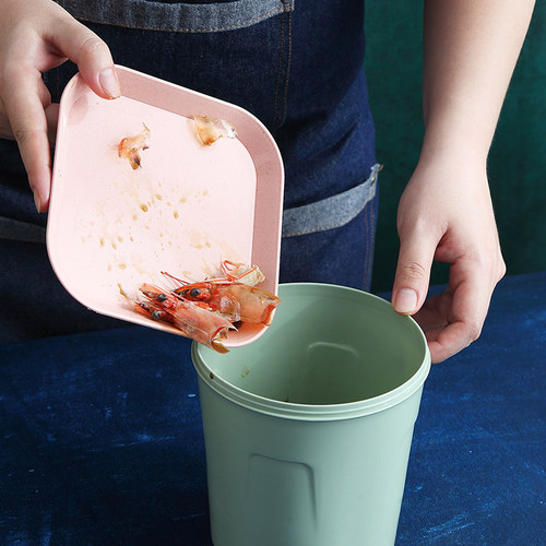 吐骨碟家用塑料小盘子小碟子骨头碟北欧餐桌垃圾碟方圆形菜蝶收纳-图2