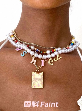 锁骨链#BBF钛钢锁骨链钛钢