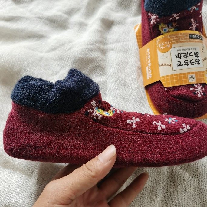 外贸出口日本女冬季地板鞋加厚保暖民族风毛线防滑船袜地板袜,淘宝优惠券,粉丝福利购,淘宝优惠卷