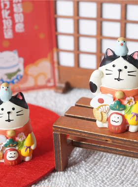 招财猫日式风纳福开运公仔摆件