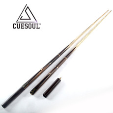 кий для бильярда cuesoul/q獣台球杆白蜡木4分3斯诺克小头国际黑8桌球杆16彩桌球杆
