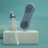 Палочки для еды для мальчиков для тренировок, вспомогательная нескользящая практика из нержавеющей стали, 2-3 лет