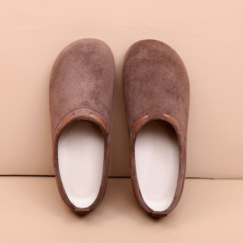 2026新款勃肯鞋女半托一脚蹬懒人鞋时尚休闲鞋软底布鞋女单鞋平底,淘宝优惠券,粉丝福利购,淘宝优惠卷