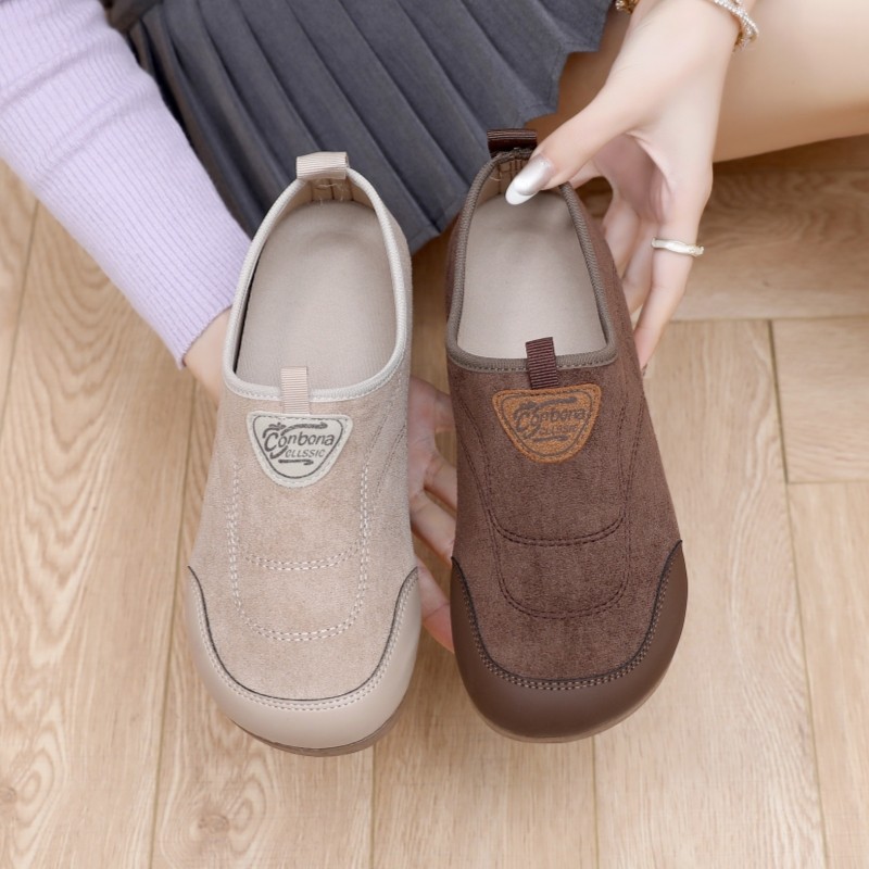 2026新款勃肯鞋女软底一脚蹬时尚休闲鞋百搭懒人鞋女布鞋单鞋平底,淘宝优惠券,粉丝福利购,淘宝优惠卷