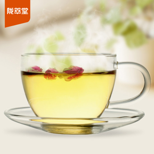 陇萃堂玫瑰花茶 甘肃特产90g苦水玫瑰铁盒送礼花草茶叶礼盒 - 图0