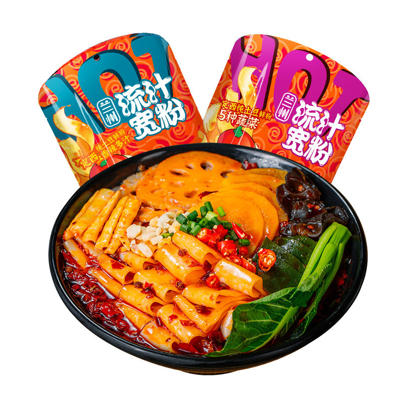 陇萃堂流汁宽粉3袋带调料蔬菜包定西土豆粉甘肃麻辣烫兰州特产,淘宝优惠券,粉丝福利购,淘宝优惠卷