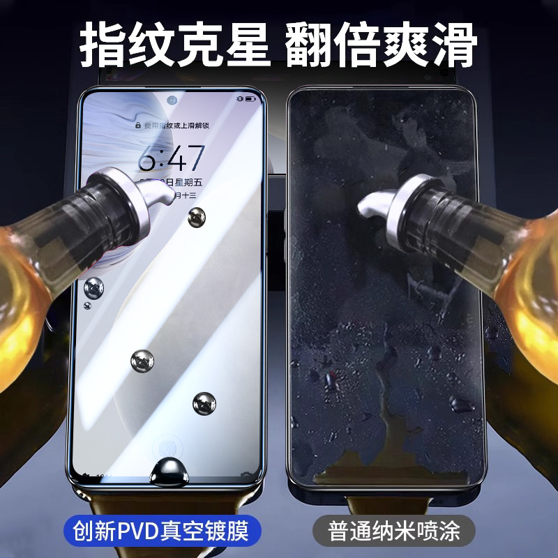 适用vivox60钢化膜x60手机膜全屏覆盖适用vivo的新款高清防指纹x60护眼抗蓝光ⅴivo防摔防爆全包保护贴膜 - 图1