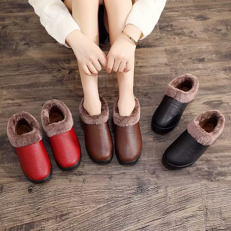 冬季新款棉拖鞋女棉鞋防滑软底居家防水拖鞋加绒保暖中老年妈妈鞋,淘宝优惠券,粉丝福利购,淘宝优惠卷