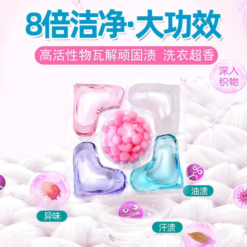 【香港品牌】洗衣凝珠留香珠五合一持久留香抑菌除螨洗衣液球凝珠