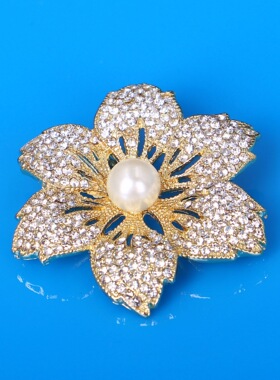【嘉彬饰品】韩版热销奢华高档女士貂皮大衣胸花