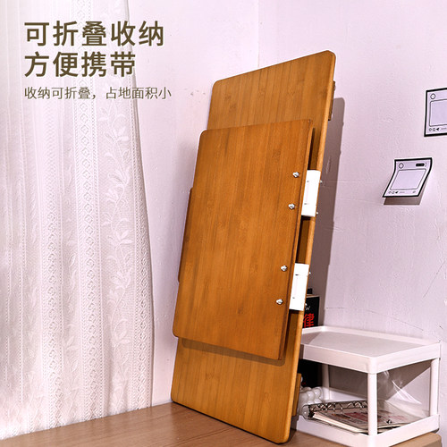 双层楠竹阅读书架书本翻书桌上架子护颈椎临帖考研电脑写字板神器 - 图2