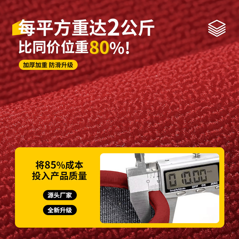 Environmentally friendly, formaldehyde-free and odorless entry floor mats with customizable sizes