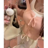 Трикотажный комплект, милый дизайнерский приятный телу свитер, тренд сезона, облегающий крой