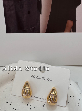ALIDA925银日韩女小香风耳钉