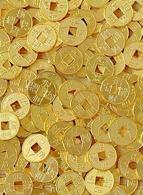 塑料聚宝盆装饰小元宝金条金砖