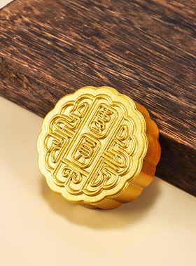 神兽实心黄铜创意圆形镇尺文房30