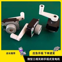 Micro hand generator outdoor emergency mobile phone charging three-phase permanent magnet brushless outer rotor high efficiency