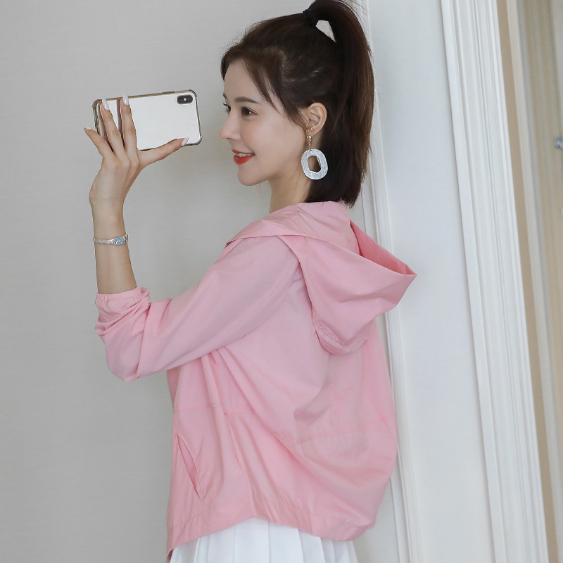 女士短款2023新款韩版矮个子防晒衣 呦咔短外套