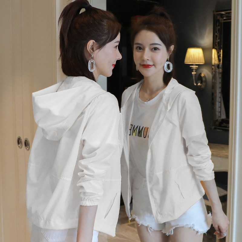 女士短款2023新款韩版矮个子防晒衣 呦咔短外套
