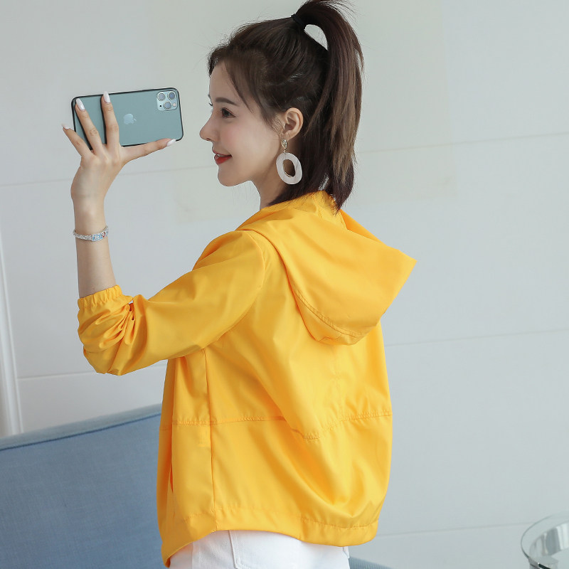 女士短款2023新款韩版矮个子防晒衣 呦咔短外套