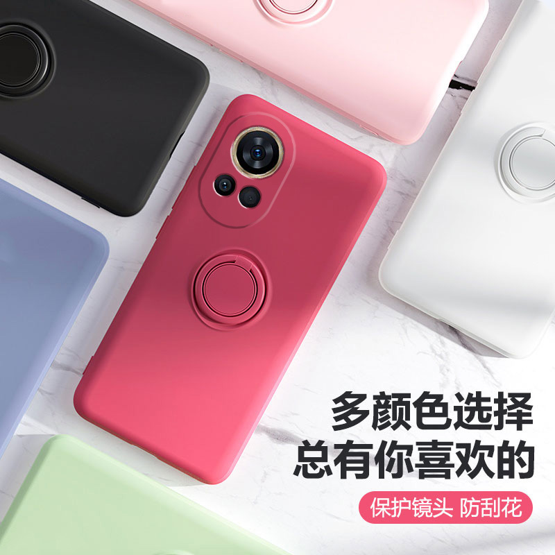 适用华为nova12手机壳nova11se液态硅胶nova10pro指环ultra支架nova9pro全包边镜头保护套防摔软壳nova7/8 - 图3