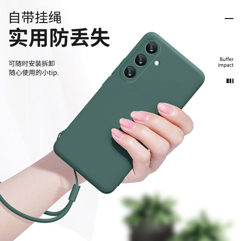 适用三星A56手机壳三星C55液态硅胶A55/A54手机壳保护套a53软壳galaxyA52全包镜头超薄防摔男女款简约男女 - 图0