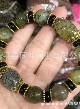 天然玛瑙手串男女情侣水晶手链